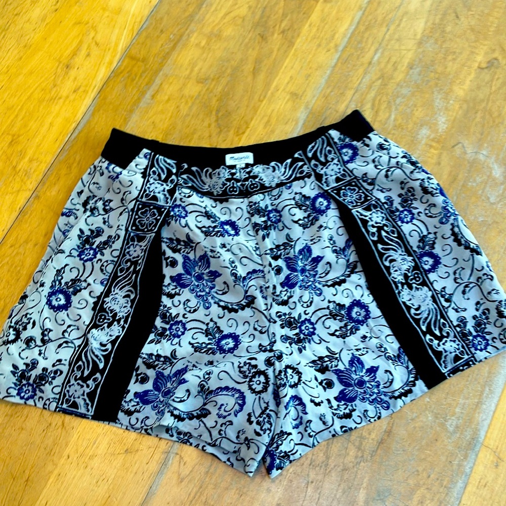 Madewell floral silk dressy shorts NWOTS
